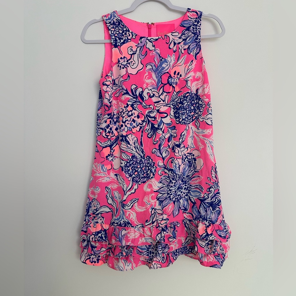 Lilly Pulitzer Pink and Blue Floral Dress